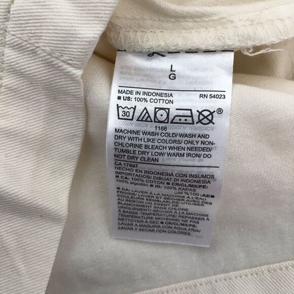 OLD Navy cotton short bermuda ecru off white high rise shorts high waisted Large - Picture 6 of 10